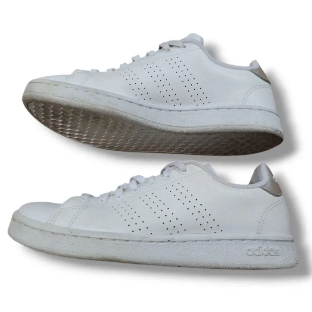 Adidas Shoes Size 7 Women's Adidas Advantage Sneakers F36226 White No Insoles